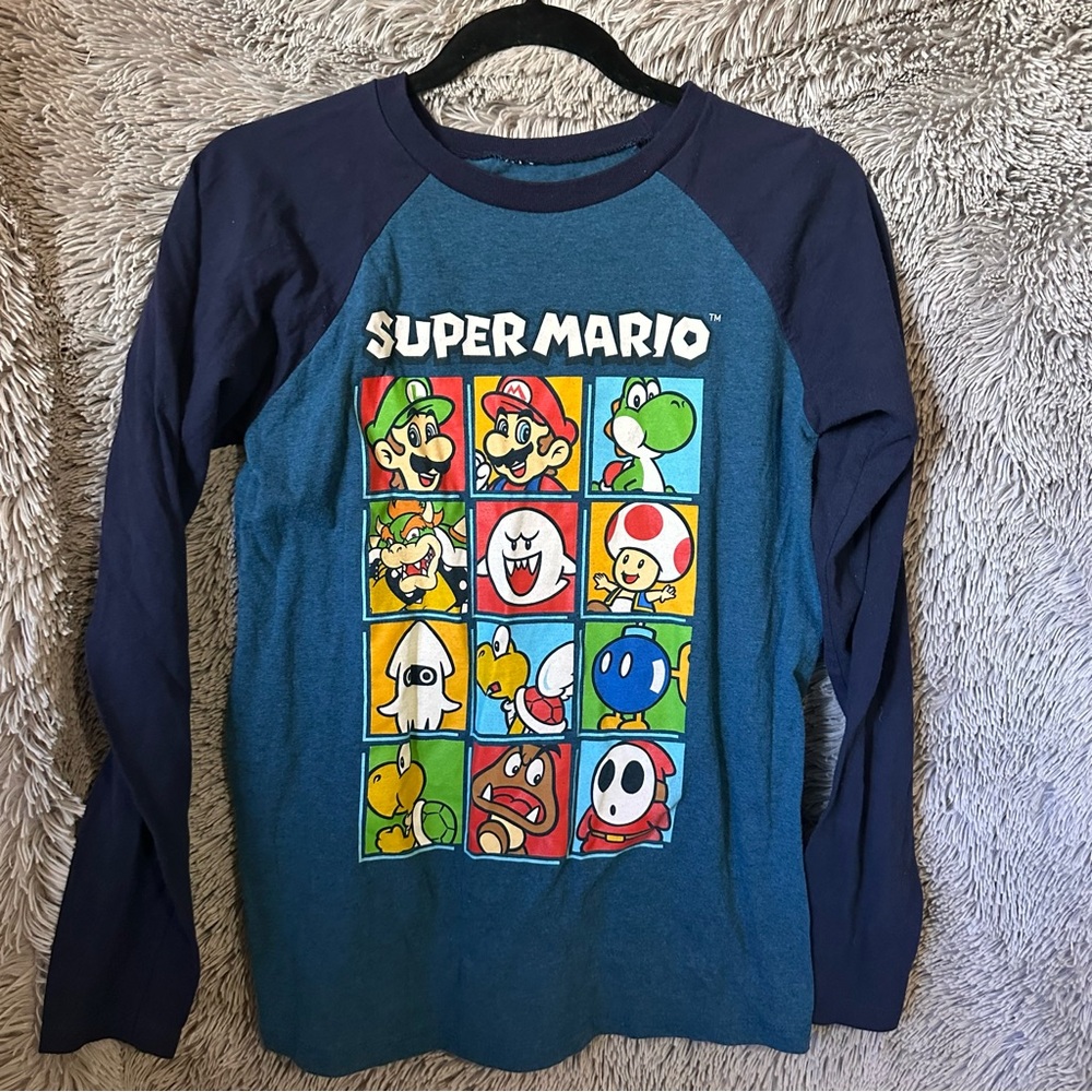 Kids XL super Mario bros long sleeve tshirt